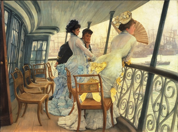 James Tissot-La galerie du HMS Calcutta (Portsmouth)