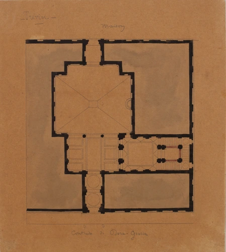 Plan de maison, contrada di Dora-Grossa, Turin - Edouard Villain