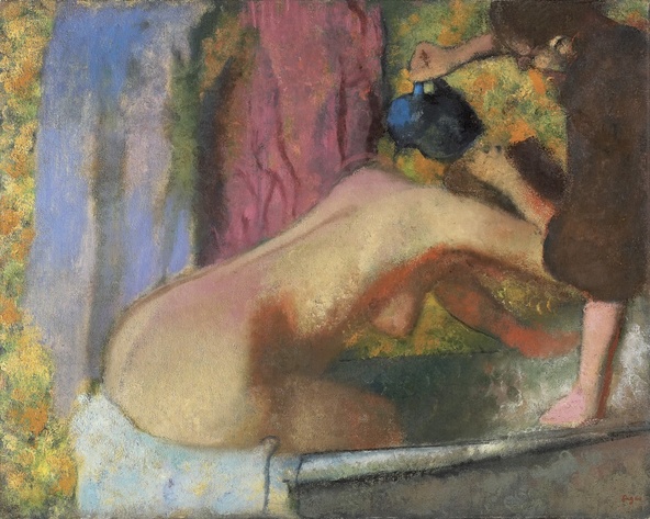 Edgar Degas-Femme au bain
