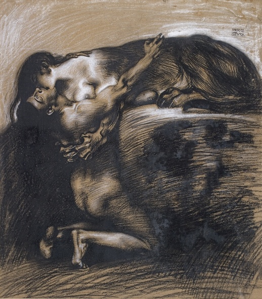 Franz von Stuck-Le Baiser du Sphinx (Der Kuss der Sphinx)
