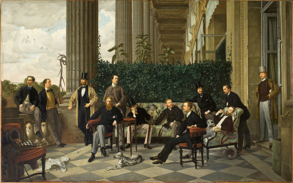 James Tissot-Le Cercle de la rue Royale