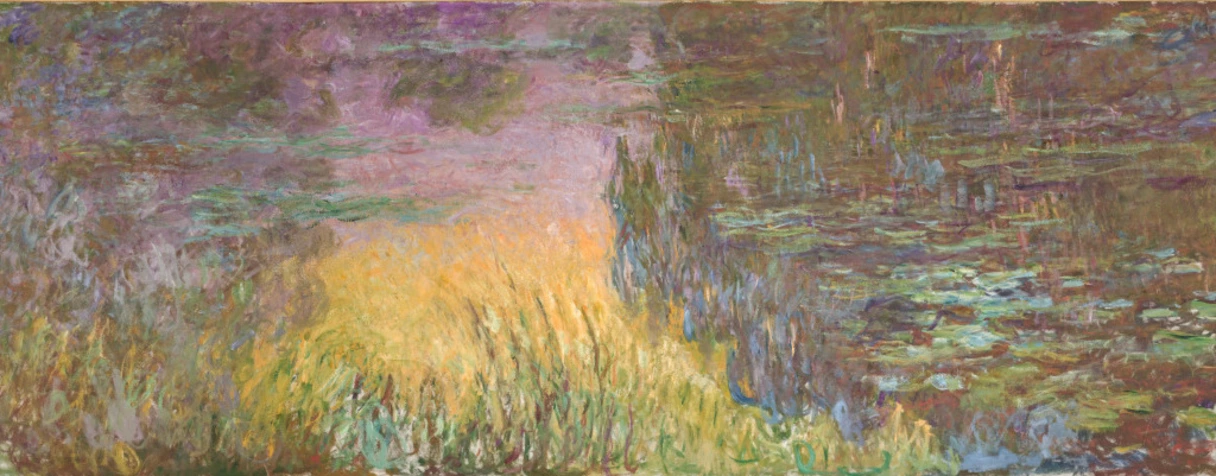 tableau, Claude Monet, Soleil couchant, entre 1914 et 1926