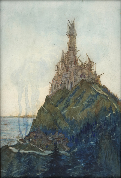 François Garas-Temple à la pensée dédié à Beethoven, vue en cours de construction
