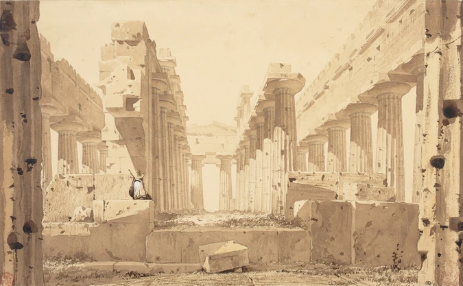 Le Temple de Neptune à Paestum - Eugène Viollet-le-Duc