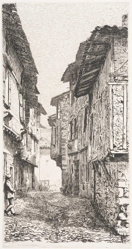 Rue Combelonguette, Le Mas d'Azil, Ariège - Arthur Algernon Taylor