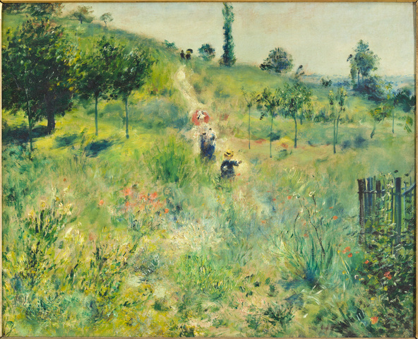Pierre-Auguste Renoir-Chemin montant dans les hautes herbes