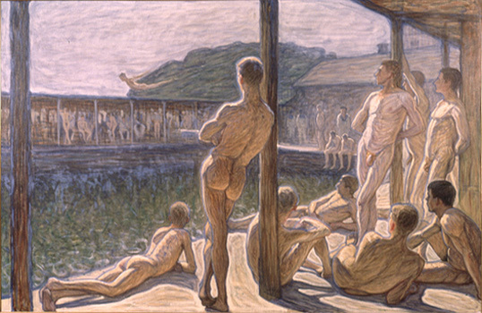 Eugène Jansson-L'Etablissement de bains de la Marine (Flottans badhus)