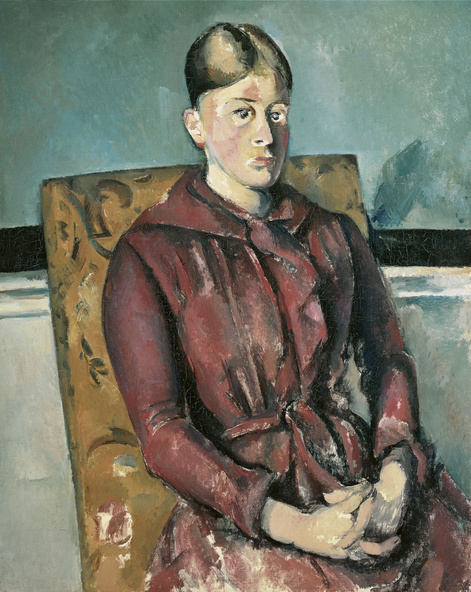 Paul Cézanne-Madame Cézanne au fauteuil jaune