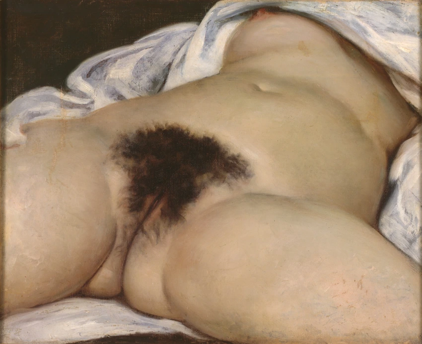 Courbet nudes: Gustave Courbet, <em>The Origin of the World</em>, 1866,