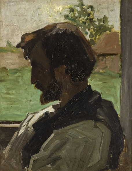 Claude Monet-Portrait de Bazille à la Ferme Saint-Siméon
