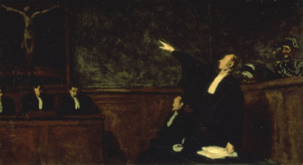 Honoré Daumier-Le Pardon
