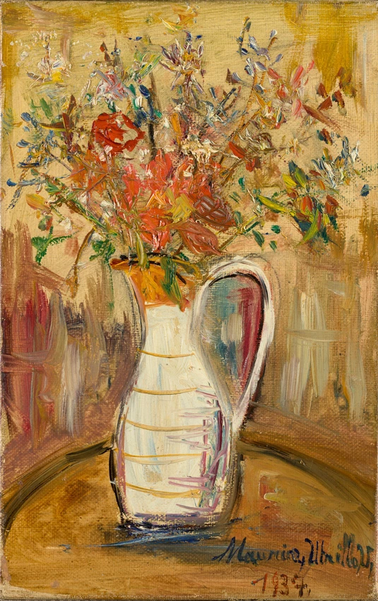 Fleurs dans un vase - Maurice Utrillo