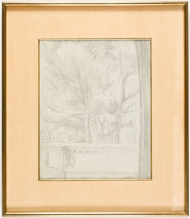 Vue du jardin depuis la terrasse, à Grasse (?) - Pierre Bonnard