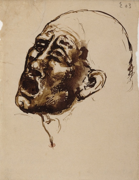 Pablo Picasso-Tête de femme criant