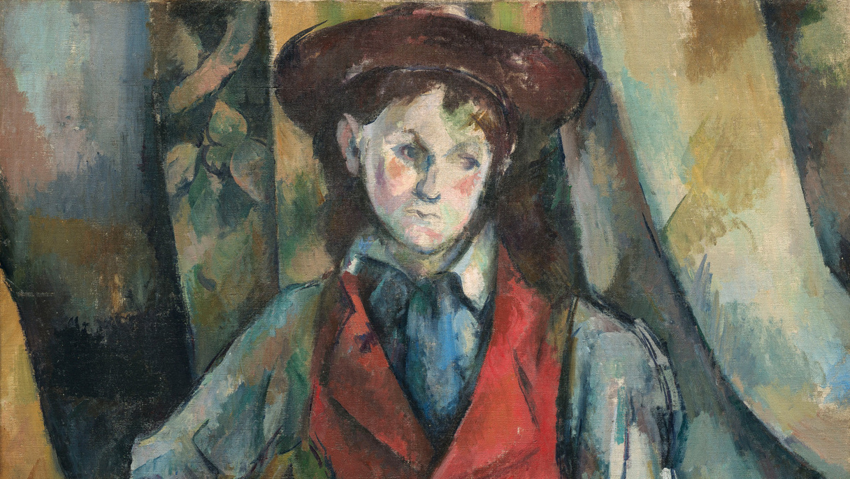 Le garçon au gilet rouge (1888-1890), Paul Cézanne