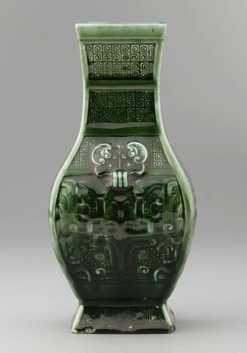 Vase à décor chinois - Théodore Deck