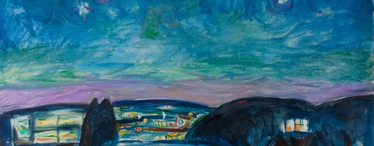Edvard Munch, Nuit étoilée, 1922-1924
