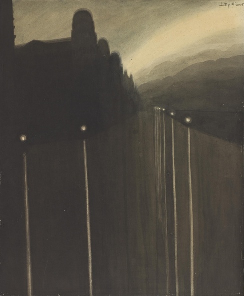 Léon Spilliaert-Digue la nuit
