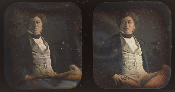 Attribué à Alexis Gouin-Portrait d'Alexandre Dumas