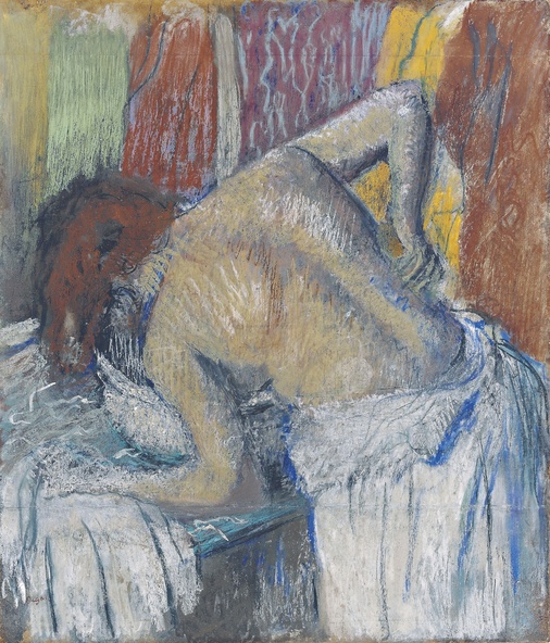 Edgar Degas-Femme s'épongeant le dos