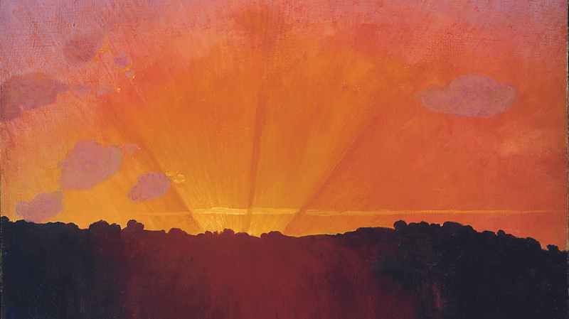 Coucher du soleil, ciel orange, Félix Vallotton (1865 - 1925)