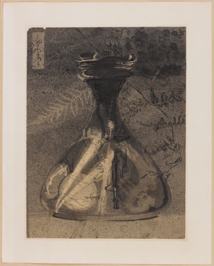 Etude pour le "vase Pasteur" - Emile Gallé