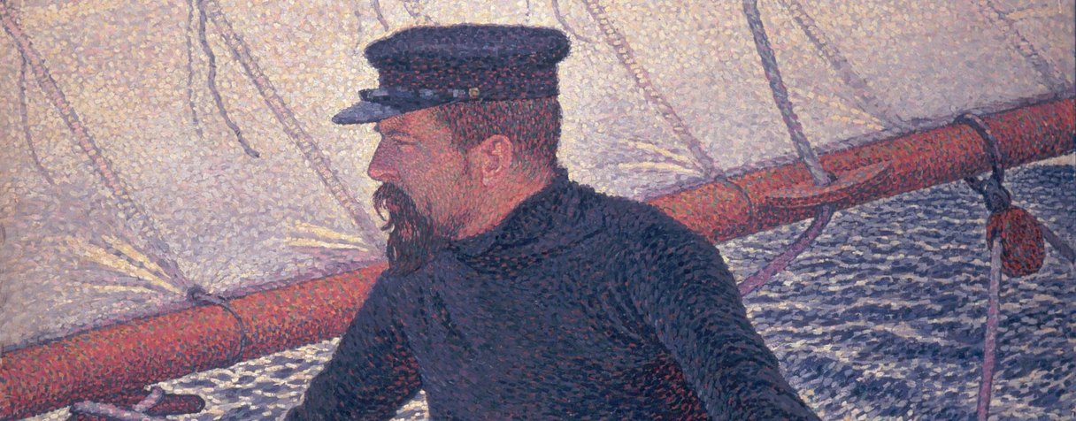 Théo van Rysselberghe, Signac sur son bateau, 1896