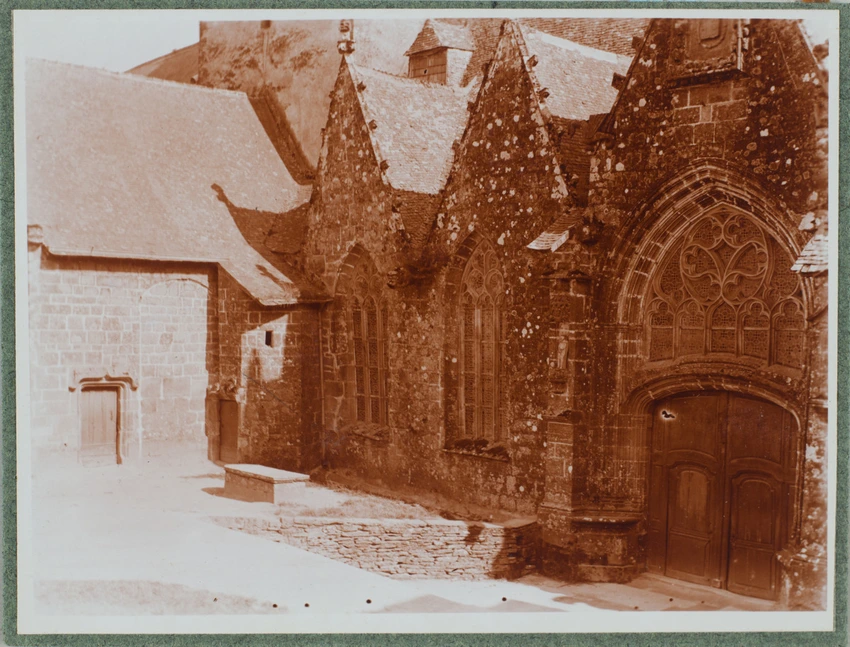 Rochefort-en-Terre, la façade de l'église - Charles Augustin Lhermitte