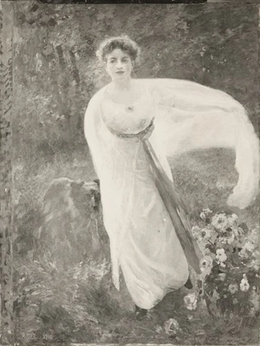 La Femme en blanc - Alfred Roll
