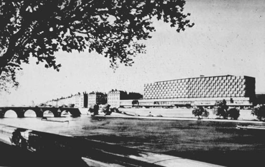 Projet Guillaume Gillet-René Coulon pour la construction d'un hôtel à l'emplacement de la gare
