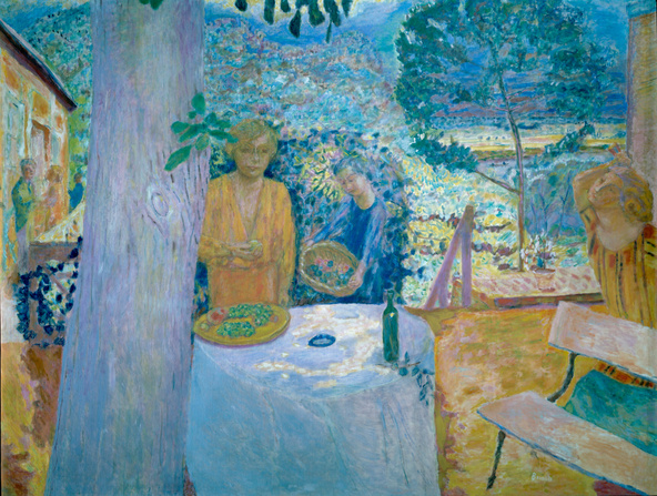 Pierre Bonnard-Décor à Vernon, dit aussi La terrasse à Vernon