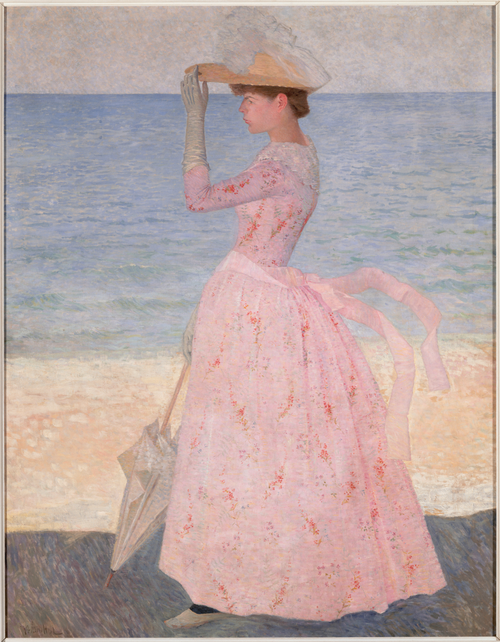 tableau, Aristide Maillol, La femme à l'ombrelle, vers 1892