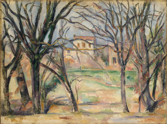 Arbres et maisons - Paul Cézanne