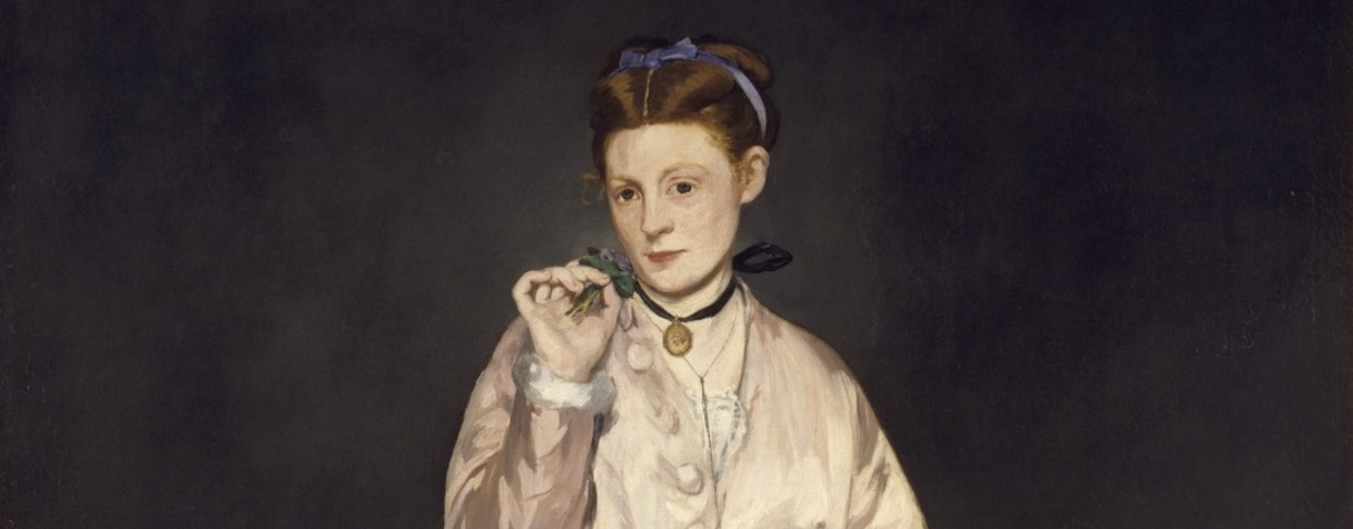 Jeune dame en 1866, dite aussi la femme au perroquet (1866), Edouard Manet