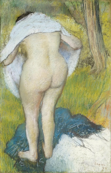 Edgar Degas-Femme s'habillant