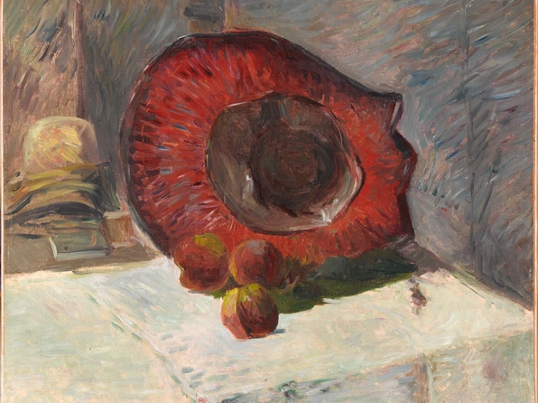 tableau, Paul Gauguin, Le Chapeau rouge, en 1886