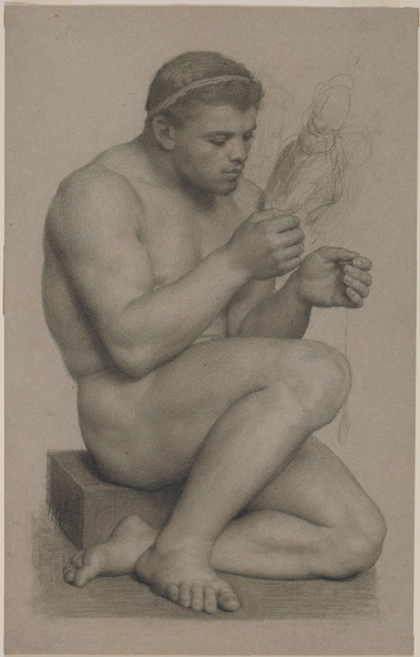 Charles Gleyre-Etude pour Hercule et Omphale, Hercule