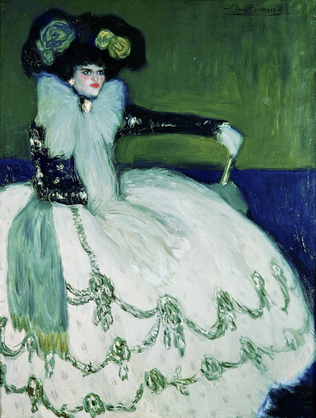Pablo Picasso-Femme en bleu