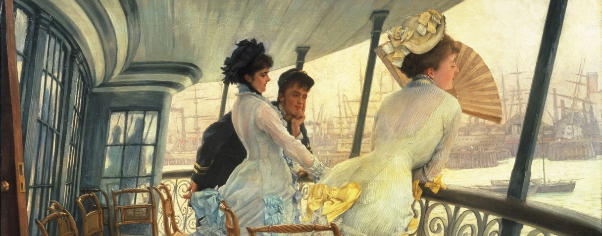 James Tissot, La galerie du HMS Calcutta (Portsmouth), vers 1876