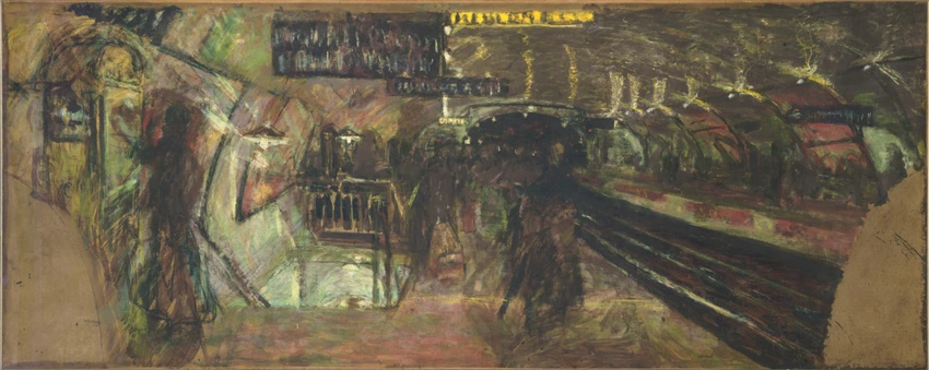 Le Métro, la station Villiers - Edouard Vuillard