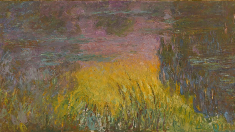 tableau, Claude Monet, Soleil couchant, entre 1914 et 1926