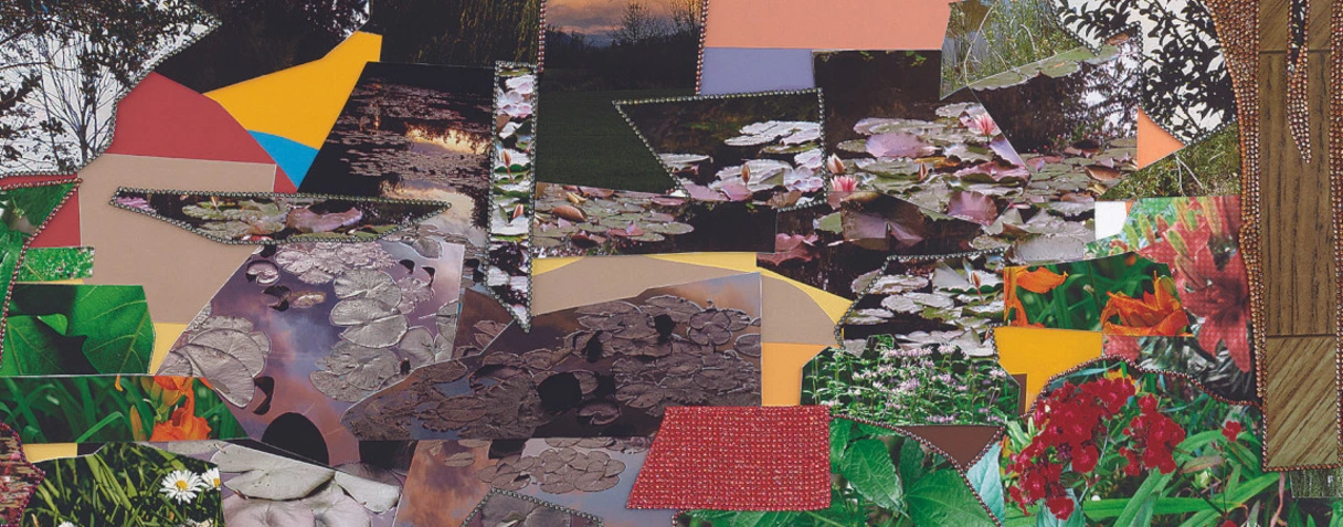 Mickalene Thomas, Le Jardin d'Eau de Monet, 2022