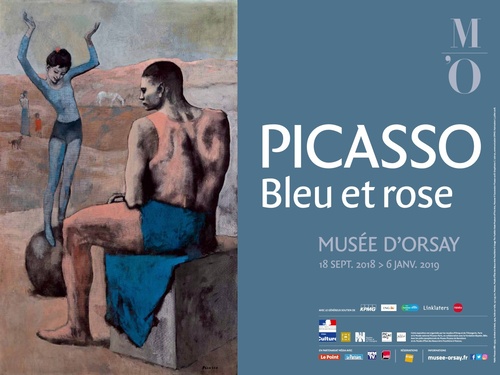 2.	Affiche de l’exposition « Picasso.Bleu et Rose », 2018