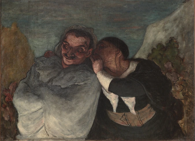 Crispin et Scapin - Honoré Daumier