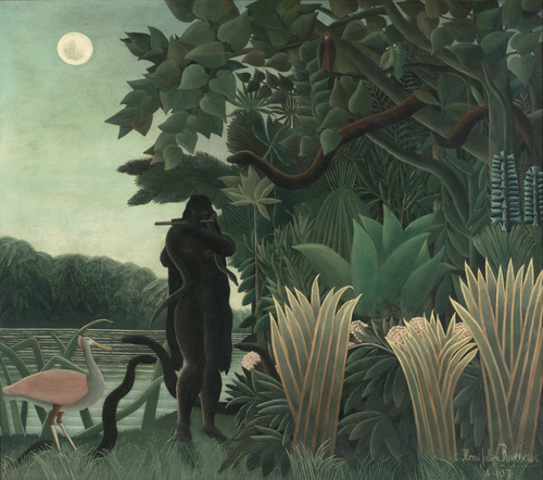 tableau, Henri Rousseau, La Charmeuse de serpents, en 1907