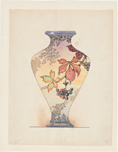 Modèle pour vase émaillé - Théophile Soyer