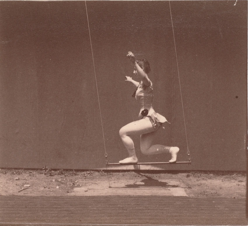 Equilibriste sur le trapèze (détail d'une série chronophotographique) - Albert Londe