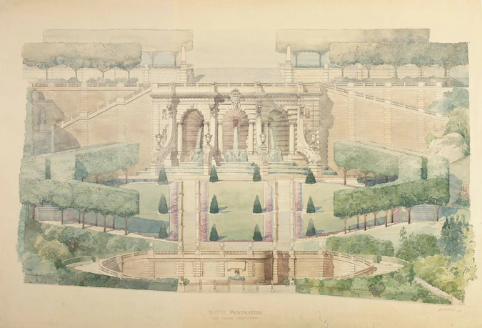 Projet d'aménagement de la Butte-Montmartre, sans le Sacré-Coeur - Jean-Camille Formigé