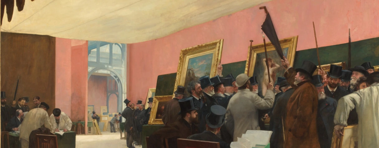 tableau, Henri Gervex, Une scéance du jury de peinture, avant 1885