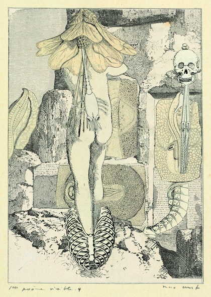 Max Ernst-Collage tiré de Une semaine de bonté. Premier poème visible 4